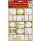 JAM Paper Gold Foil Christmas Gift Tag Stickers